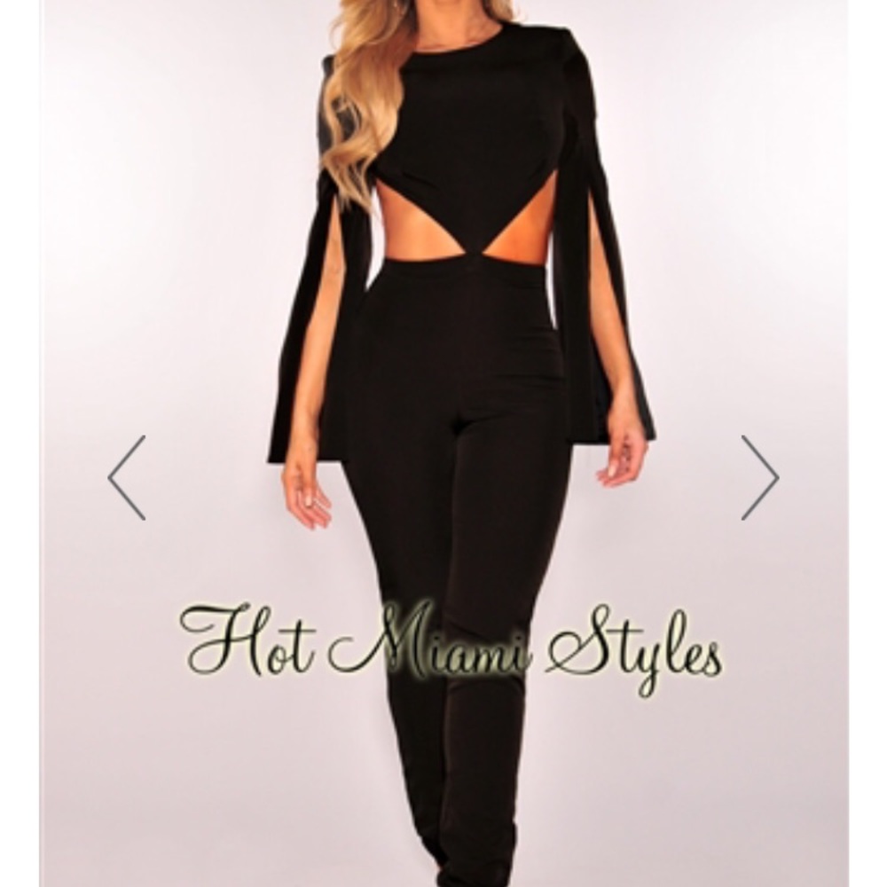Red Cut Out Jumpsuit